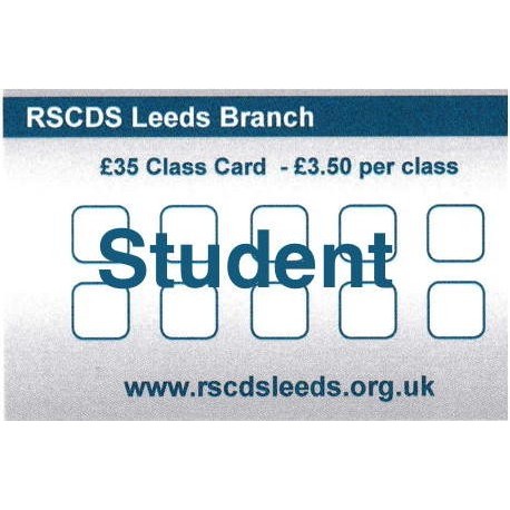 Leeds Branch Class Card (Student)
