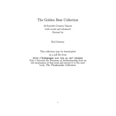 Golden Bear Collection, The